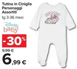 Carrefour Tutina in Ciniglia Personaggi Assortiti offerta