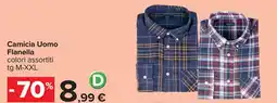 Carrefour Camicia Uomo Flanella offerta