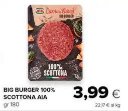 Tigre Big burger 100% scottona AIA offerta