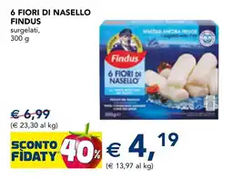 Esselunga 6 fiori di nasello FINDUS offerta
