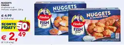 Esselunga Nuggets findus di salmone o di merluzzo, surgelati offerta