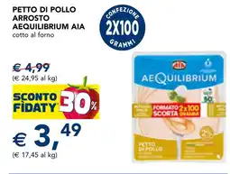 Esselunga Petto di pollo arrosto aequilibrium AIA offerta