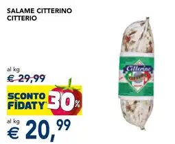 Esselunga Salame citterino CITTERIO offerta