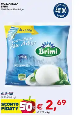 Esselunga Mozzarella BRIMI offerta