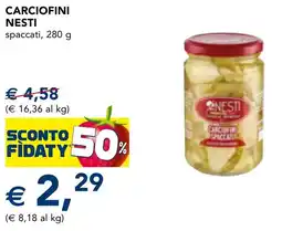 Esselunga Carciofini nesti spaccati offerta