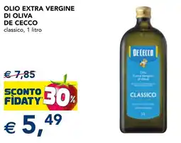 Esselunga Olio extra vergine di oliva de cecco classico offerta