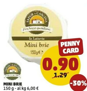 PENNY Mini brie 150 g offerta