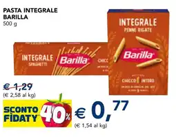 Esselunga Pasta integrale BARILLA offerta