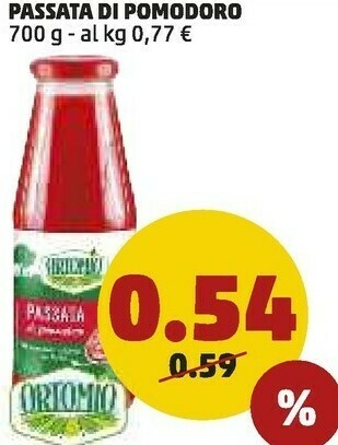 PENNY Passata classica di pomodoro 700 g(ml) offerta
