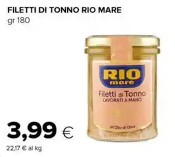 Tigre Filetti di tonno RIO MARE offerta