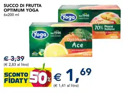 Esselunga Succo di frutta optimum YOGA offerta