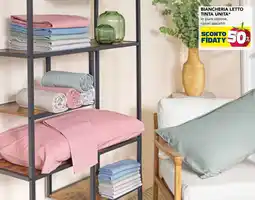 Esselunga Biancheria letto tinta unita offerta
