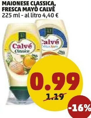 PENNY Maionese classica offerta