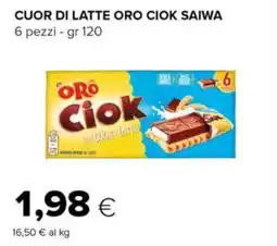 Tigre Cuor di latte oro ciok saiwa offerta