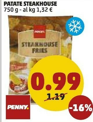 PENNY Patate steakhouse offerta
