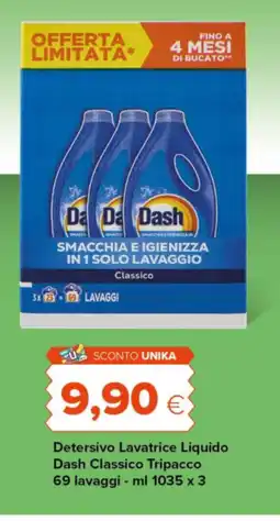 Oasi Detersivo Lavatrice Liquido Dash Classico Tripacco offerta