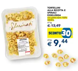 Esselunga Tortellini alla ricotta e spinaci esselunga offerta
