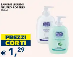 Esselunga Sapone liquido NEUTRO ROBERTS offerta