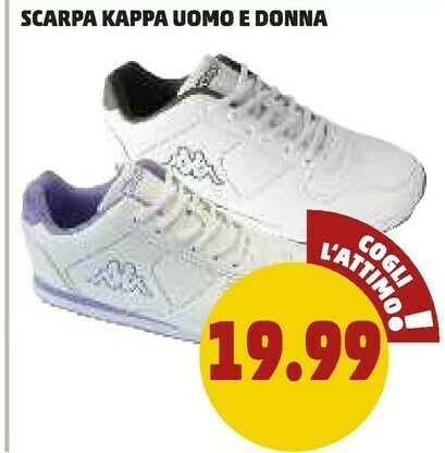 Scarpa kappa uomo e donna offerta di Penny Market