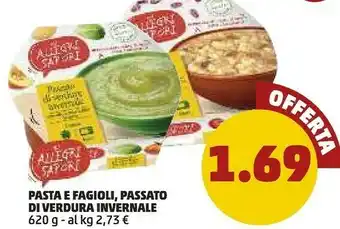 PENNY Pasta e fagioli/passato di verdura invernale offerta
