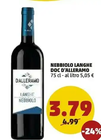 PENNY Nebbiolo langhe doc d'alleramo offerta