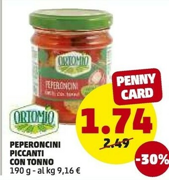 PENNY Peperoncini piccanti con tonno offerta