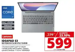 Comet Lenovo IDEAPAD S3 NOTEBOOK SLIM IPS3 15IRH8 offerta