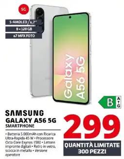 Comet SAMSUNG S GALAXY A56 5G Smartphone offerta