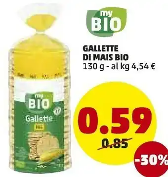 PENNY My bio - gallette mais 130 g(ml) offerta