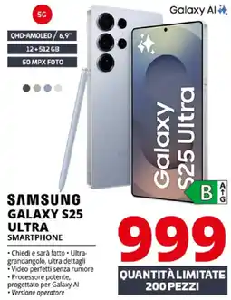 Comet SAMSUNG GALAXY S25 S ULTRA Smartphone offerta