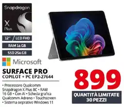 Comet Microsoft SURFACE PRO COPILOT + PC EP2-27644 offerta