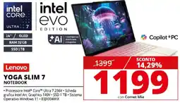 Comet Lenovo YOGA SLIM 7 NOTEBOOK offerta