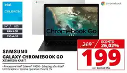 Comet SAMSUNG GALAXY CHROMEBOOK GO XE340XDA-KA1IT offerta