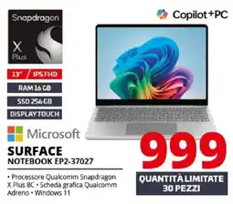 Comet Microsoft SURFACE NOTEBOOK EP2-37027 offerta