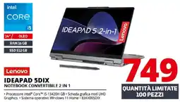 Comet Lenovo IDEAPAD 5DIX NOTEBOOK CONVERTIBILE 2 IN 1 offerta