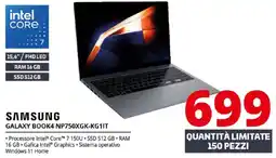 Comet SAMSUNG GALAXY BOOK4 NP750XGK-KG1IT offerta