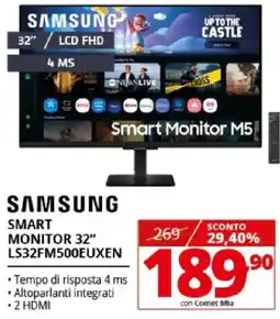 Comet SAMSUNG SMART MONITOR 32" LS32FM500EUXEN offerta