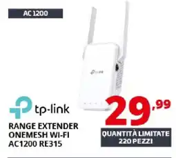 Comet tp-link RANGE EXTENDER ONEMESH WI-FI AC1200 RE315 offerta