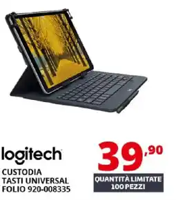 Comet logitech CUSTODIA TASTI UNIVERSAL FOLIO 920-008335 offerta