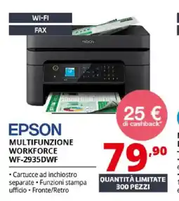 Comet EPSON MULTIFUNZIONE WORKFORCE WF-2935DWF offerta