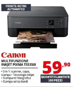 Comet Canon MULTIFUNZIONE INKJET PIXMA TS53501 offerta