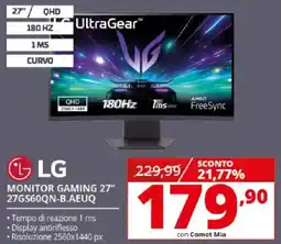 Comet LG MONITOR GAMING 27" 27GS60QN-B.AEUQ offerta