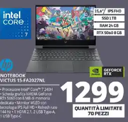 Comet hp NOTEBOOK VICTUS 15-FA2027NL offerta