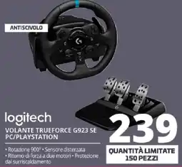 Comet Logitech volante trueforce G923 SE PC/playstation offerta
