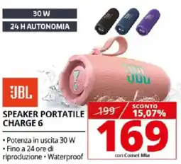 Comet JBL Speaker portatile charge 6 offerta