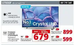 Comet SAMSUNG U7000F 4K Smart TV offerta