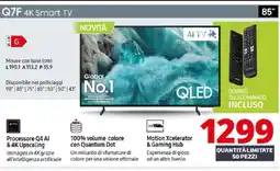 Comet SAMSUNG Q7F 4K Smart TV offerta