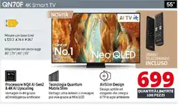 Comet SAMSUNG QN70F 4K Smart TV offerta