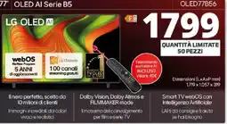 Comet LG 77" OLED AI Serie B5 offerta