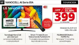 Comet LG 55" NANOCELL AI Serie 81A offerta